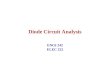 Diode Circuit Analysis ENGI 242 ELEC 222. 1 February 2005ENGI 242/ELEC 2222 Diode Circuit Analysis –Graphical Analysis using Loadlines –Analytical Analysis
