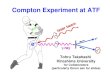 Compton Experiment at ATF Tohru Takahashi Hiroshima University for Collaborators (particularly Omori san for slides)