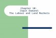 Chapter 10: Input Demand: The Labour and Land Markets