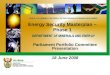Energy Security Masterplan – Phase 1 Parliament Portfolio Committee Presentation 18 June 2008