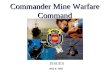 Commander Mine Warfare Command May 6, 2003 ISSUES