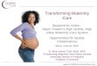 Www.childbirthconnection.org Transforming Maternity Care Blueprint for Action: Steps Toward a High Quality, High Value Maternity Care System Opportunities
