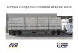 Proper Cargo Securement of Fruit Bins. Background Federal Motor Carrier Safety Administration (FMCSA) new cargo securement rules, January 1, 2004 Letter