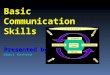 Basic Communication Skills Presented by Abdul Rasheed