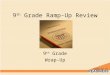 9 th Grade Ramp-Up Review 9 th Grade Wrap-Up. Objectives Review Ramp-Up Unit Main Points – Skills for High School and Postsecondary Success – Progress