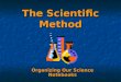 The Scientific Method Organizing Our Science Notebooks