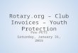 Rotary.org – Club Invoices – Youth Protection Pre-PETS Saturday, January 31, 2015