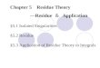 Chapter 5 Residue Theory —Residue ＆ Application §5.1 Isolated Singularities §5.2 Residue §5.3 Application of Residue Theory to Integrals