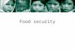 Food security. What is food security? There are many different definitions of food security. The definition below is frequently used. The World Food Summit
