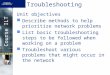 Course ILT Troubleshooting Unit objectives Describe methods to help prioritize network problems List basic troubleshooting steps to be followed when working