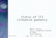 Mario Sitta 1 CERN – Mon. 7 Jul., 2008 Status of ITS v11Hybrid geometry Mario Sitta Univ. Piemonte Orient. & INFN Alessandria
