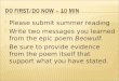 Please submit summer reading  Write two messages you learned from the epic poem Beowulf.  Be sure to provide evidence from the poem itself that support