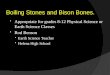 Boiling Stones and Bison Bones. Appropriate for grades 8-12 Physical Science or Earth Science ClassesAppropriate for grades 8-12 Physical Science or Earth