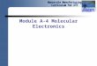 Module A-4 Molecular Electronics. Bohr Atomic Model