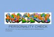 PERSONALITY CHECK AN ACTIVITY TO HELP STUDENTS WITH WORKSHOP CHOICES