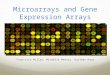Microarrays and Gene Expression Arrays Francisco Millan, Michelle Measar, Gurleen Kaur