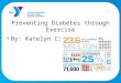 Preventing Diabetes through Exercise By: Katelyn Cianelli