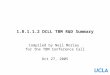 1.8.1.1.2 DCLL TBM R&D Summary Compiled by Neil Morley for the TBM Conference Call Oct 27, 2005