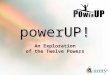 PowerUP! An Exploration of the Twelve Powers. Please stand by. The webinar begins at 7:00 PM Central Time powerUP!