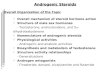 Androgenic Steroids Overall Organization of the Topic  Overall mechanism of steroid hormone action  Structure of male sex hormones - Testosterone, androstendione,