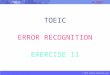 © 2015 albert-learning.com TOEIC ERROR RECOGNITION EXERCISE 11