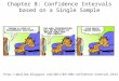 Chapter 8: Confidence Intervals based on a Single Sample 