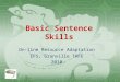 Basic Sentence Skills On-line Resource Adaptation EFS, Granville TAFE 2010