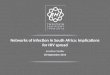 Jonathan Stadler 18 September 2014 Networks of infection in South Africa: Implications for HIV spread