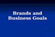 Brands and Business Goals. National Brand Logos What company do you think of when you see “golden arches”? What company do you think of when you see “golden