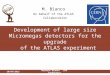 Development of large size Micromegas detectors for the upgrade of the ATLAS experiment M. Bianco On behalf of the ATLAS Collaboration 19/07/2013Michele