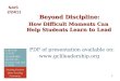 1 Beyond Discipline: Beyond Discipline: How Difficult Moments Can Help Students Learn to Lead How Difficult Moments Can Help Students Learn to Lead PDF