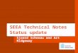 Sjoerd Schenau and Art Ridgeway SEEA Technical Notes Status update