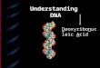 Understanding DNA Deoxyribonucleic Acid. Rosalind Franklin & Maurice Wilkins