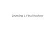 Drawing 1 Final Review. Balance symmetrical asymmetrical radial