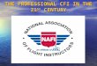 THE PROFESSIONAL CFI IN THE 21 ST CENTURY. Presented by NAFI SANDY HILL Vice President SANDY HILL Vice President JO ANN HILL Vice President JO ANN HILL
