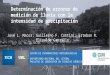 Determinación de errores de medición de lluvia con la intensidad de precipitación José L. Macor; Guillermo F. Contini; Esteban R. Elizalde Carrillo CENTRO