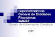 Superintendencia General de Entidades Financieras SUGEF Centro de Información Crediticia CIC