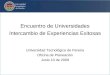 Encuentro de Universidades Intercambio de Experiencias Exitosas Universidad Tecnológica de Pereira Oficina de Planeación Junio 10 de 2009