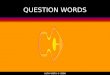 QUESTION WORDS ALTA-VISTA © 2006. Question words.... Tag words  Tag questions are used when the speaker is trying to involve the listener in the conversation