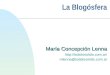 La Blogósfera María Concepción Lenna  mlenna@todolosolido.com.ar