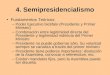 4. Semipresidencialismo Fundamentos Teóricos –Poder Ejecutivo bicéfalo (Presidente y Primer Ministro) –Combinación entre legitimidad directa del Presidente