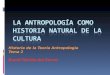 Historia de la Teoría Antropología Tema 2 David Florido del Corral
