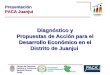 Municipalidad Provincial de Mariscal Cáceres Cámara de Comercio, industria y Turismo de Mariscal Cáceres - Junjui AMRESAM Diagnóstico y Propuestas de Acción