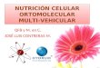 NUTRICIÓN CELULAR ORTOMOLECULAR MULTI-VEHICULAR QFB y M. en C. JOSÉ LUIS CONTRERAS M