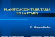 PLANIFICACIÓN TRIBUTARIA EN LA PYMES Cr. Marcelo Mañas Jornada sobre “El Contador y las PYMES” CCEA del Uruguay - Setiembre de 2001