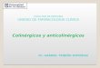 FACULTAD DE MEDICINA UNIDAD DE FARMACOLOGIA CLINICA Colinérgicos y anticolinérgicos Dr. GABRIEL TRIBIÑO ESPINOSA