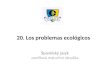 20. Los problemas ecológicos Španělský jazyk profilová maturitní zkouška