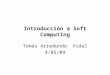 Introducción a Soft Computing Tomás Arredondo Vidal 4/05/09