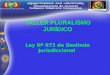 TALLER PLURALISMO JURÍDICO Ley Nº 073 de Deslinde Jurisdiccional