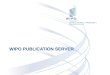 WIPO PUBLICATION SERVER. Registro de Marcas, Patentes y Diseños Industriales Extracción de datos Intercambio de datos con OMPI y otros Publication Server